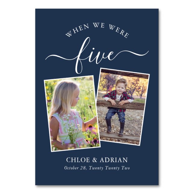 Via Years Modern, par Photo Bröllop Modern Bordsnummer (Framsidan)