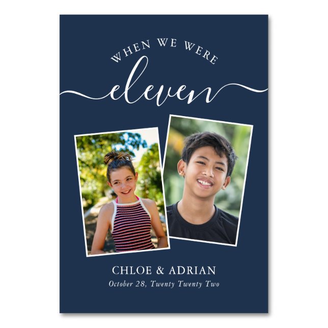 Via Years Modern, par Photo Bröllop Modern Bordsnummer (Framsidan)