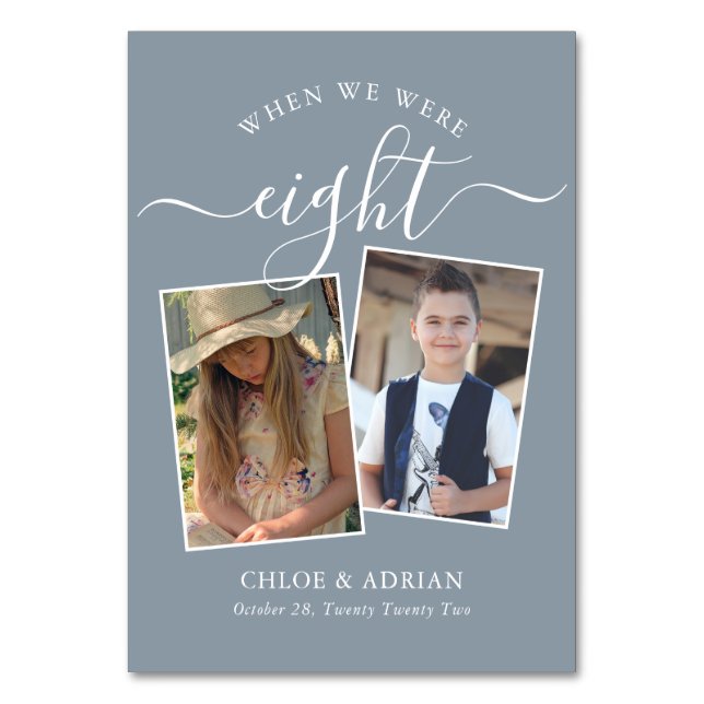 Via Years Modern, par Photo Bröllop Modern Bordsnummer (Framsidan)