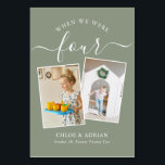 Via Years Modern, par Photo Bröllop Modern Bordsnummer<br><div class="desc">Kom ihåg och ha lite roligt med bordsnumren för bröllopsmottagning. Dessa eleganter, enkla bordsnummer, du kan välja att inkludera ett foto av bruden och brudgummen i samma ålder som bordsnumret, brudgummen och brudgummen namn och bröllop. Bakgrunden färg är grönt med vit text, men dessa kan ändras till vilken färg som...</div>