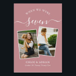 Via Years Modern, par Photo Bröllop Modern Bordsnummer<br><div class="desc">Kom ihåg och ha lite roligt med bordsnumren för bröllopsmottagning. Dessa eleganter, enkla bordsnummer, du kan välja att inkludera ett foto av bruden och brudgummen i samma ålder som bordsnumret, brudgummen och brudgummen namn och bröllop. Bakgrunden till färg är dammig rosa med vit text, men dessa kan ändras till vilken...</div>