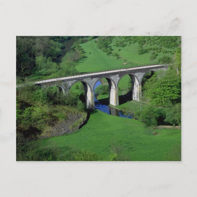Viaduct, Monsal Dale, Peak District, Derbyshire, U Vykort (Framsida)