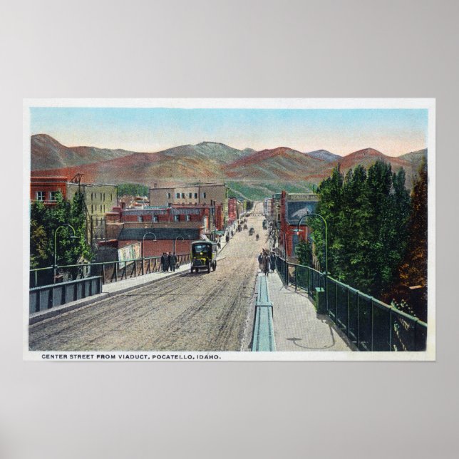 Viaduct View of Center StreetPocatello, ID Poster (Framsidan)