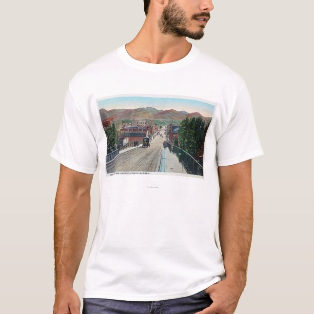 Viaducten beskådar av centrerar StreetPocatello, Tee (Framsida)