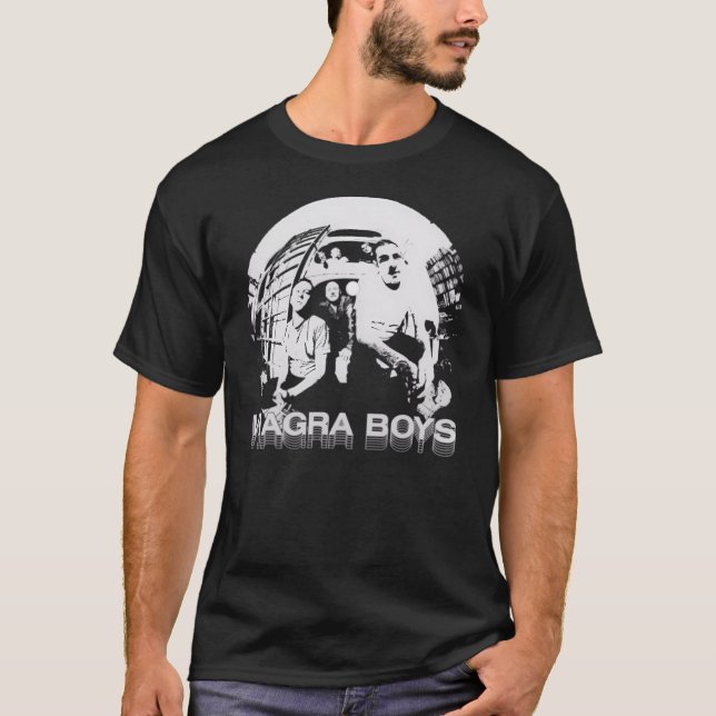 Viagra Boys Post Punk Shrimp Shack Sebastian Murph T Shirt (Framsida)