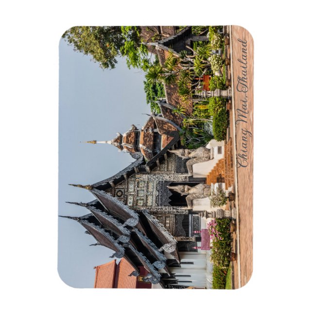 Viaharn in Wat Chedi Luang, Chiang Mai, Thailand Magnet (Vertikal)