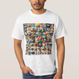 Viaje Retro: Imágenes 3D T Shirt