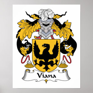 Viana familjvapensköld poster