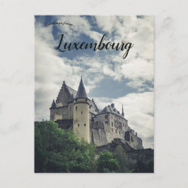 Vianden Castle i Vianden Luxembourg Vykort