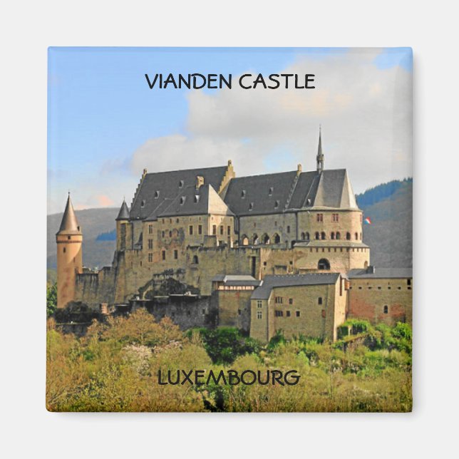 VIANDEN CASTLE, LUXEMBURG MAGNET (Framsidan)