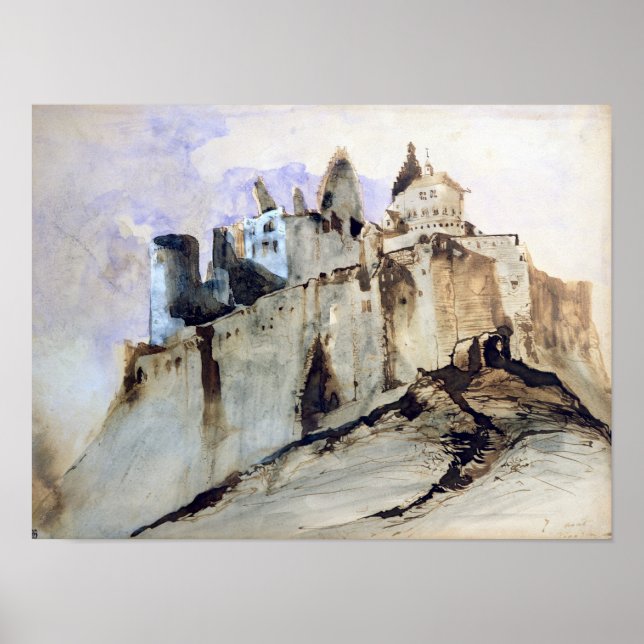 Vianden Chateau, 1871 Poster (Framsidan)