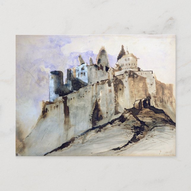 Vianden Chateau, 1871 Vykort (Framsida)