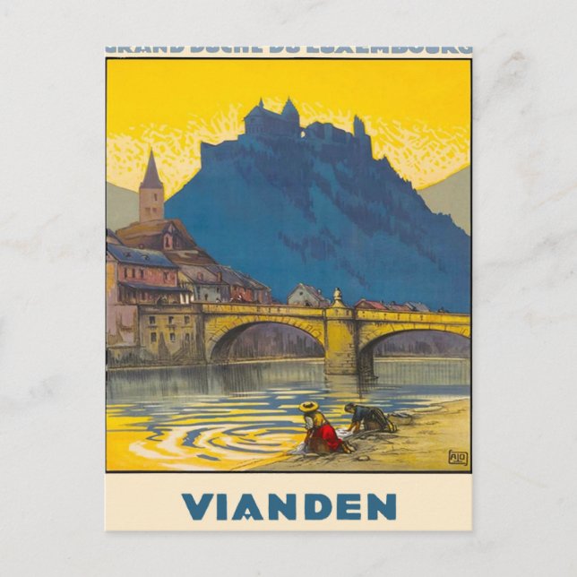 Vianden, Luxemburg Vykort (Framsida)