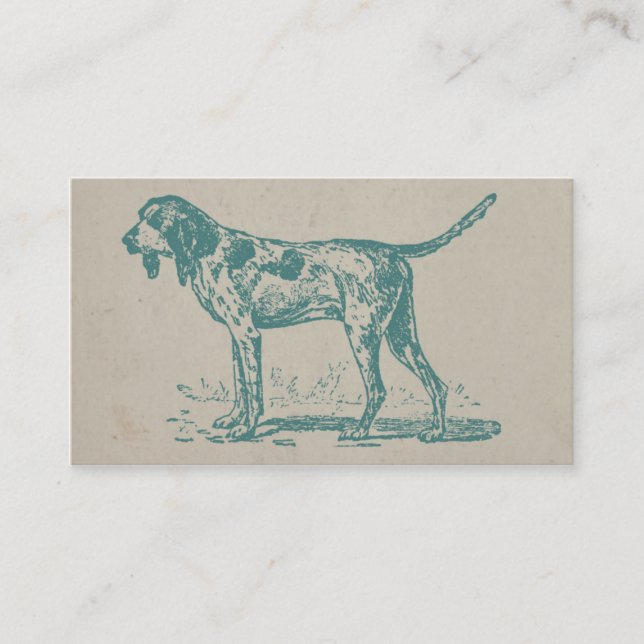 Viantage hundhund visitkort (Framsida)