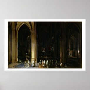 Viaticum Insida i en kyrka Poster