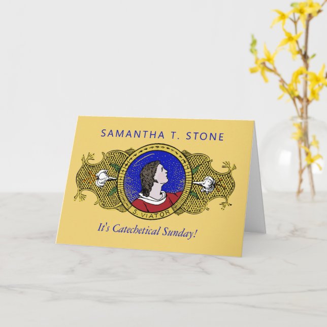 Viator of Lyon the Catechist (LD 001) Card Kort (Gul blomma)