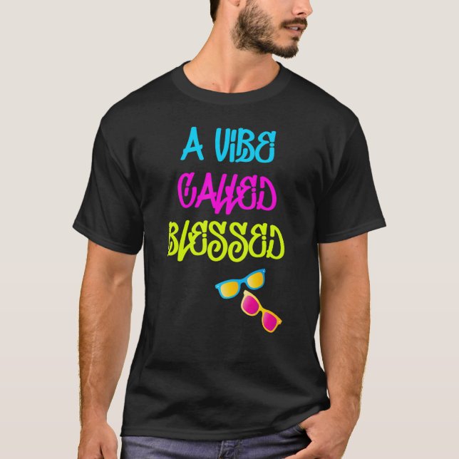 Vibe anropad bläck t shirt (Framsida)