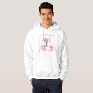Vibe Attracts Tribe Körsbärsblomshoodie Hoodie