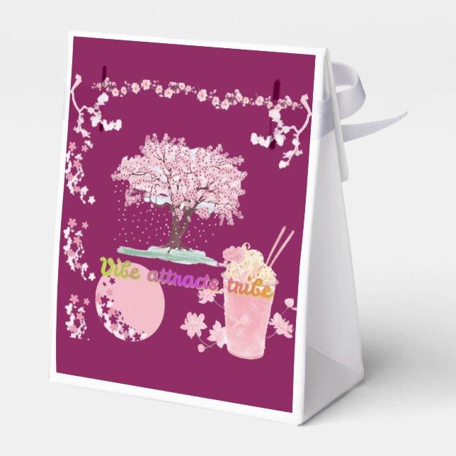 Vibe Attracts Tribe wine Presentaskar (Baksidan Sidan)