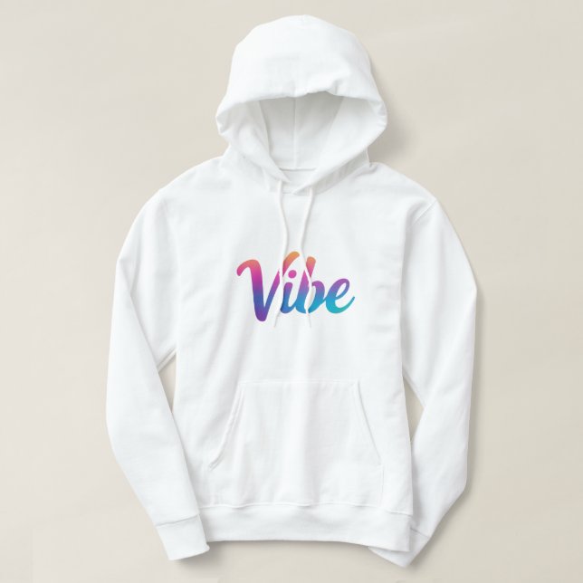 Vibe Bold Rainbow Gradient Script T-Shirt – Trendi Hoodie (Design framsida)