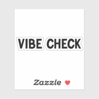 Vibe Check-etikett Klistermärken