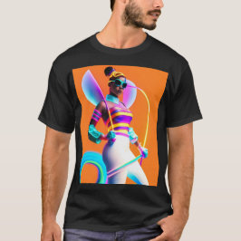 Vibe Jibe Electric Ken Gage Retrowave-Roligt T Shirt