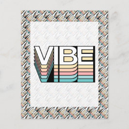 Vibe Retro Aesthetic Modern Mood Typography Flygblad
