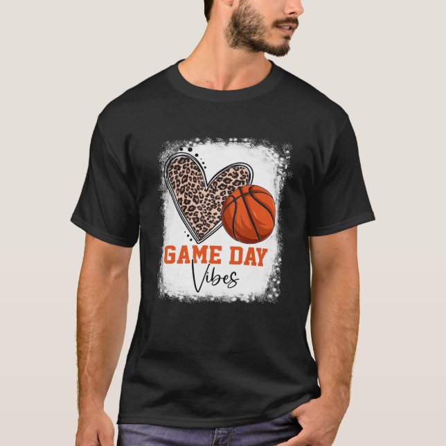 Vibes Basketball Mamma T Shirt (Framsida)