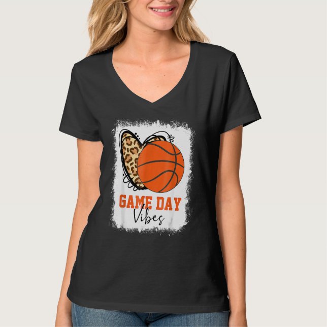 Vibes Basketball Mamma T Shirt (Framsida)