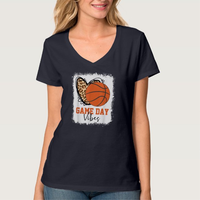 Vibes Basketball Mamma T Shirt (Framsida)