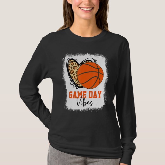 Vibes Basketball Mamma T Shirt (Framsida)