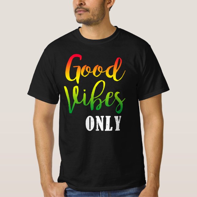 Vibes Bra Only Rasta Reggae Roots T Shirt (Framsida)