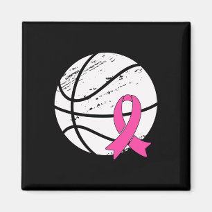 Vibes Breast Cancer Awareness Rosa Basket Magnet