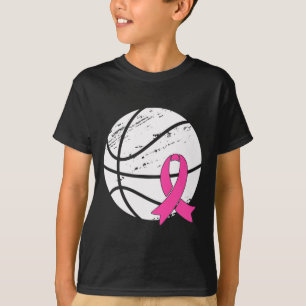 Vibes Breast Cancer Awareness Rosa Basket T Shirt