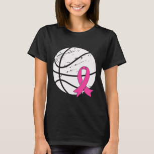 Vibes Breast Cancer Awareness Rosa Basket T Shirt