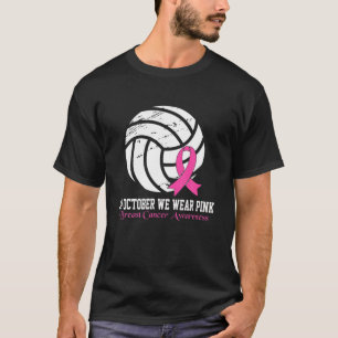 Vibes Breast Cancer Awareness Rosa Volley T Shirt