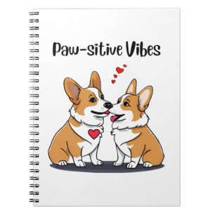 Vibes Corgis i kärlek Anteckningsbok