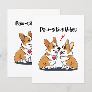 Vibes Corgis i Kärlek Tilläggskort