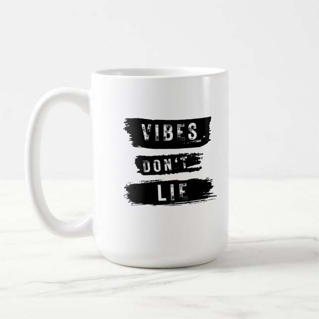 Vibes Don't Lie Kaffemugg (Vänster)
