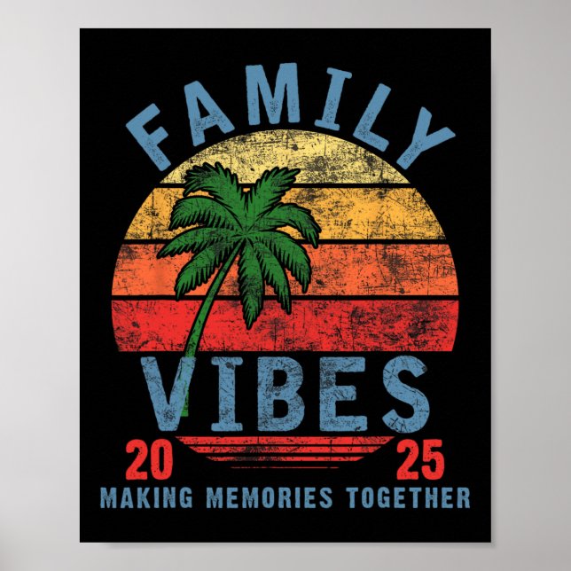 Vibes Family Reunion Vacation Skapar M Poster (Framsidan)