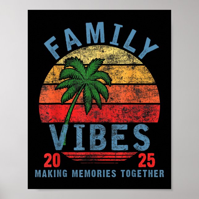 Vibes Family Reunion Vacation Skapar M Poster (Framsidan)
