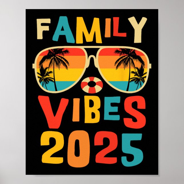Vibes Family Reunion Vacation Skapar M Poster (Framsidan)