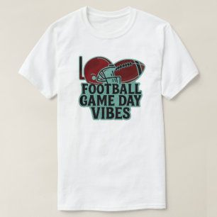 Vibes för fotbollsspelets dag t shirt