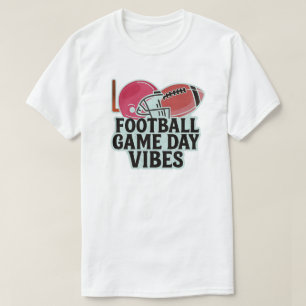 Vibes för fotbollsspelets dag t shirt