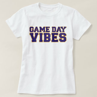 Vibes för spel för lila och Gult T Shirt