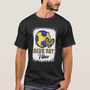 Vibes Handball Mamma Game-spel för blekt handboll T Shirt
