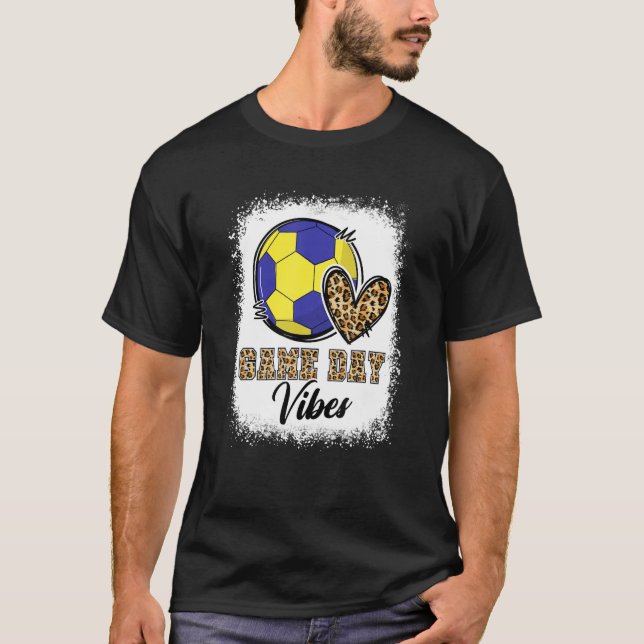 Vibes Handball Mamma Game-spel för blekt handboll T Shirt (Framsida)