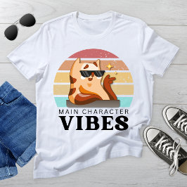 Vibes, huvudfigur för Bok Älskare T Shirt