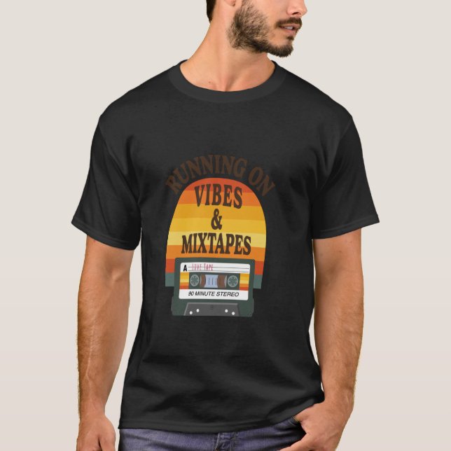 Vibes och Mixtape Retro Design - Sommarlook T Shirt (Framsida)