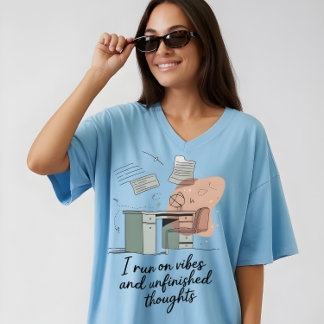 Vibes och oavslutade tankar t shirt